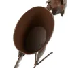 Iron Rooster Planter for Stylish Garden Decor