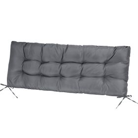 1Pc Bench Seat Cushion For Indoor Outdoor Furniture Water-Resistant Or Non-Water-Resistant Options 8CM Or 10CM 51.18 X 19.68IN For Garden Patio B (Option: Waterproof 8CM Grey)