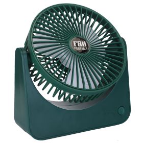6.5in Desk Fan USB Powered 2 Speeds Table Cooling Fan Tilt Quiet Desktop Fan For Bedroom Office (Option: DarkGreen)