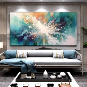 Hand Painted Oil Painting Large Acrylic Oil Painting On Canvas Abstract Painting Canvas Original abstract canvas wall art contemporary Painting F (Style: 01, size: 75x150cm)