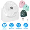 6.5in Desk Fan USB Powered 2 Speeds Table Cooling Fan Tilt Quiet Desktop Fan For Bedroom Office